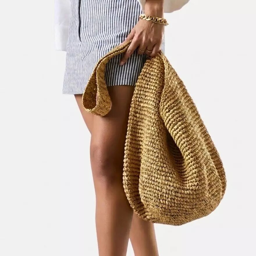Talia Strohtasche für Damen in Naturfarbe Talia Strohtasche für Damen in Naturfarbe