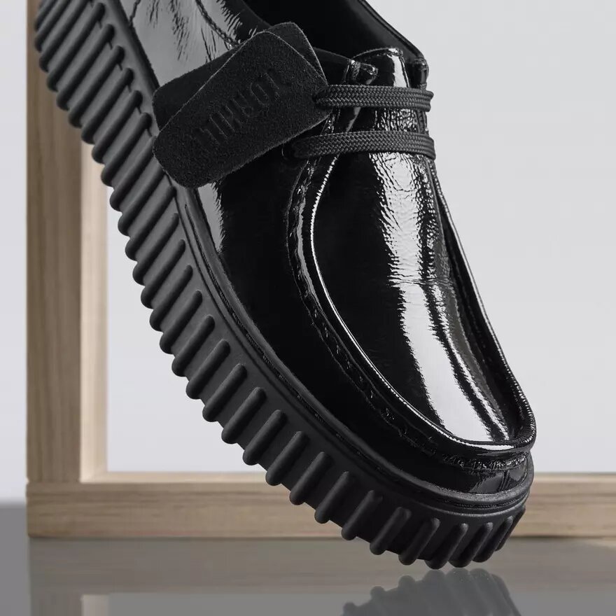 Torhill Bee für Damen, schwarz, Lackleder, Wallabee Torhill Bee für Damen, schwarz, Lackleder, Wallabee