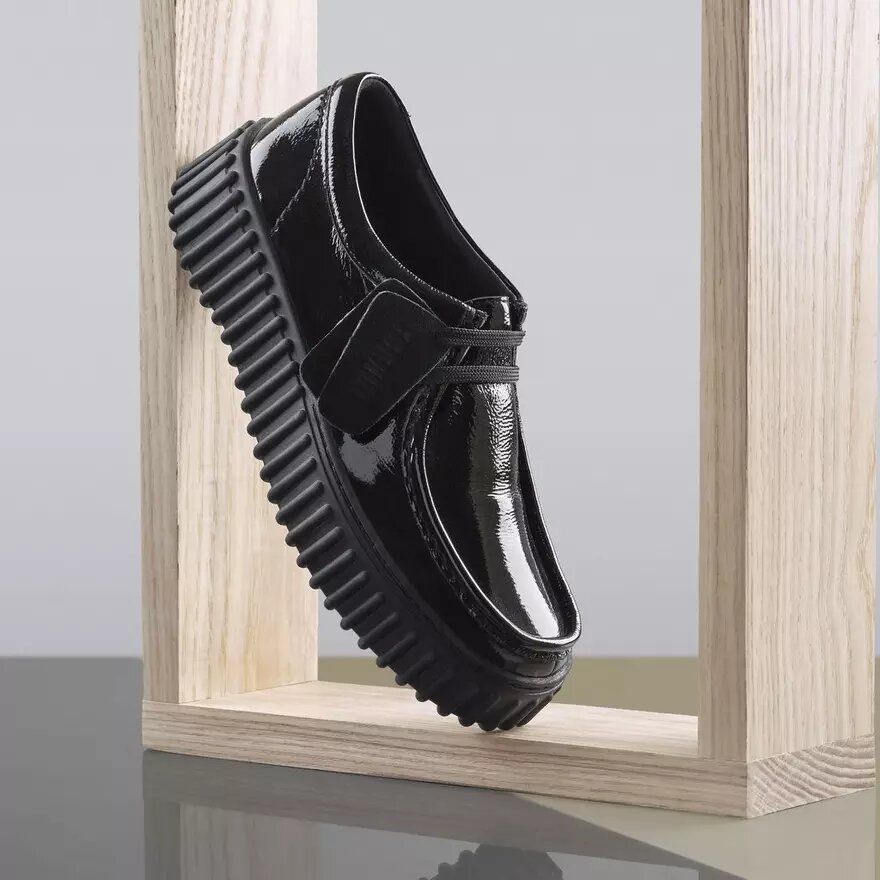 Torhill Bee für Damen, schwarz, Lackleder, Wallabee Torhill Bee für Damen, schwarz, Lackleder, Wallabee