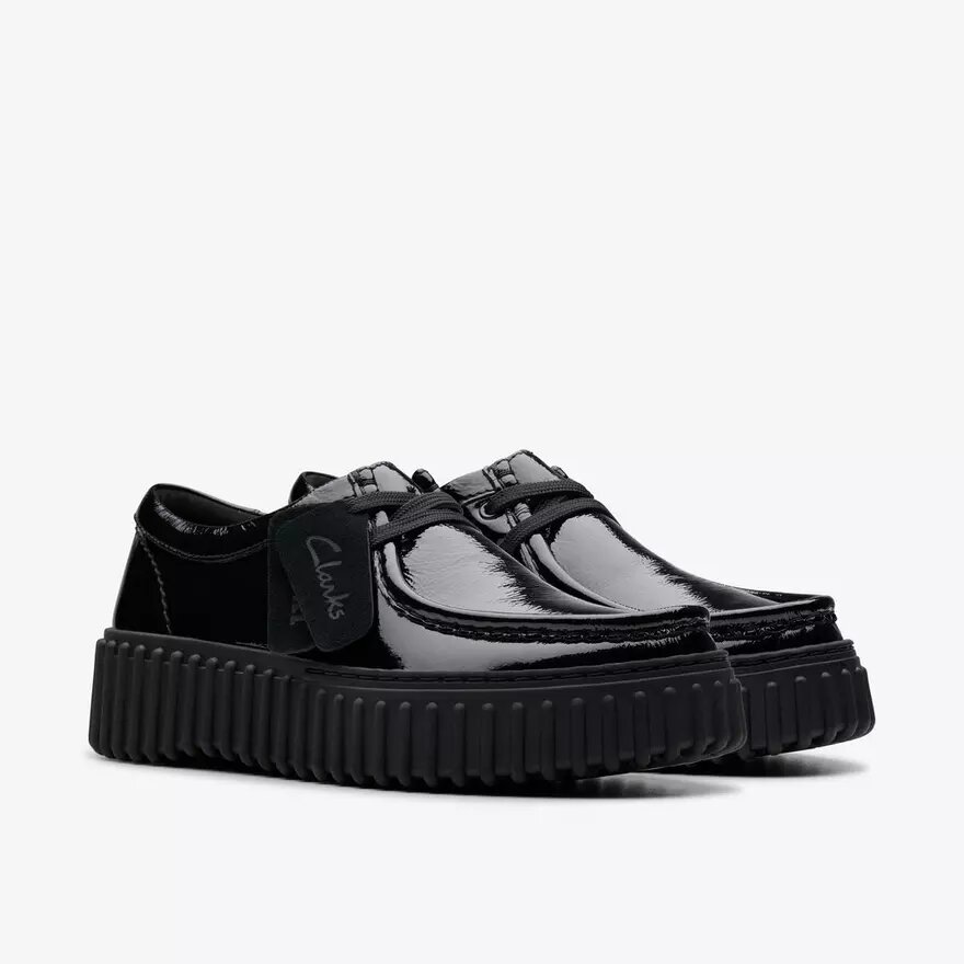 Torhill Bee für Damen, schwarz, Lackleder, Wallabee Torhill Bee für Damen, schwarz, Lackleder, Wallabee