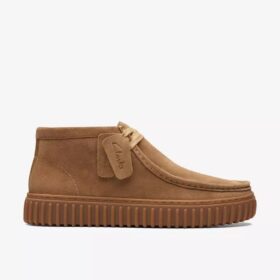 Torhill Hi Stiefeletten aus dunkelsandfarbenem Wildleder