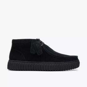 Torhill Hi Stiefeletten aus schwarzem Wildleder