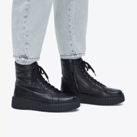 Torhill Rise Damen-Stiefeletten aus schwarzem Leder (US-Größen)