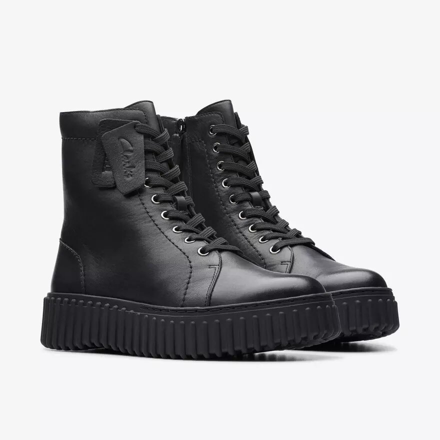 Torhill Rise Damen-Stiefeletten aus schwarzem Leder (US-Größen) Torhill Rise Damen-Stiefeletten aus schwarzem Leder (US-Größen)