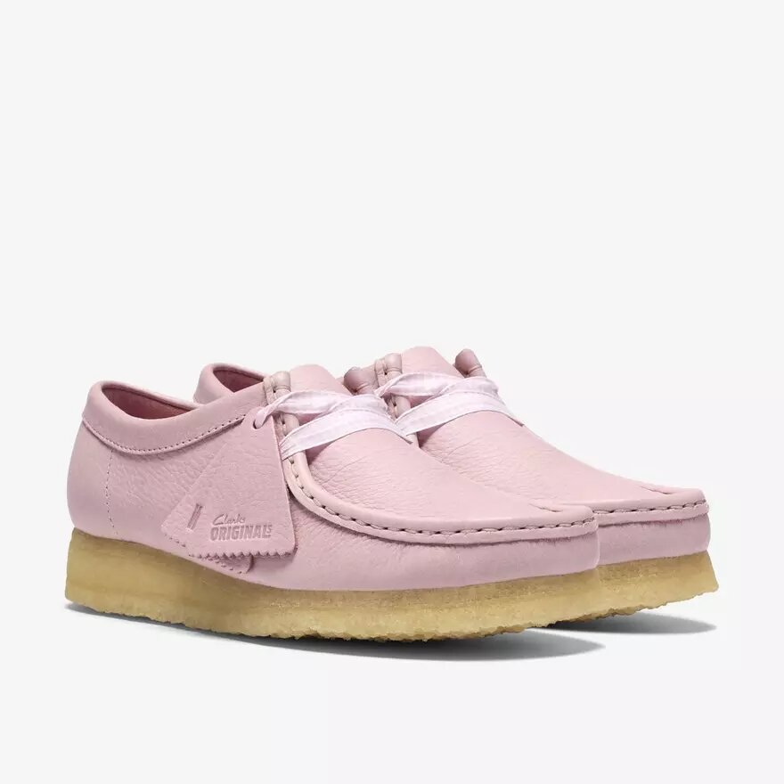 Wallabee für Damen aus Leder in Babyrosa Wallabee für Damen aus Leder in Babyrosa