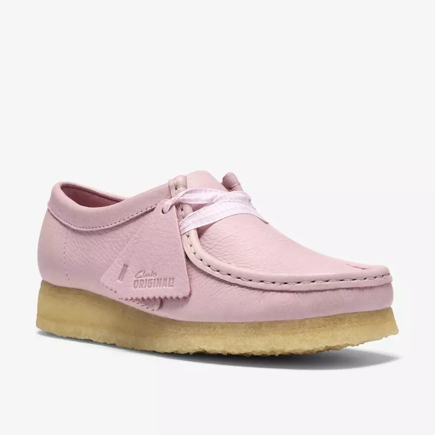 Wallabee für Damen aus Leder in Babyrosa Wallabee für Damen aus Leder in Babyrosa
