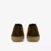 Wallabee für Damen aus olivfarbenem Wildleder