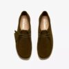Wallabee für Damen aus olivfarbenem Wildleder