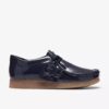 Wallabee für Jungen (Big Kid) – Marineblaue Lack-Wallabees Wallabee für Jungen (Big Kid) – Marineblaue Lack-Wallabees