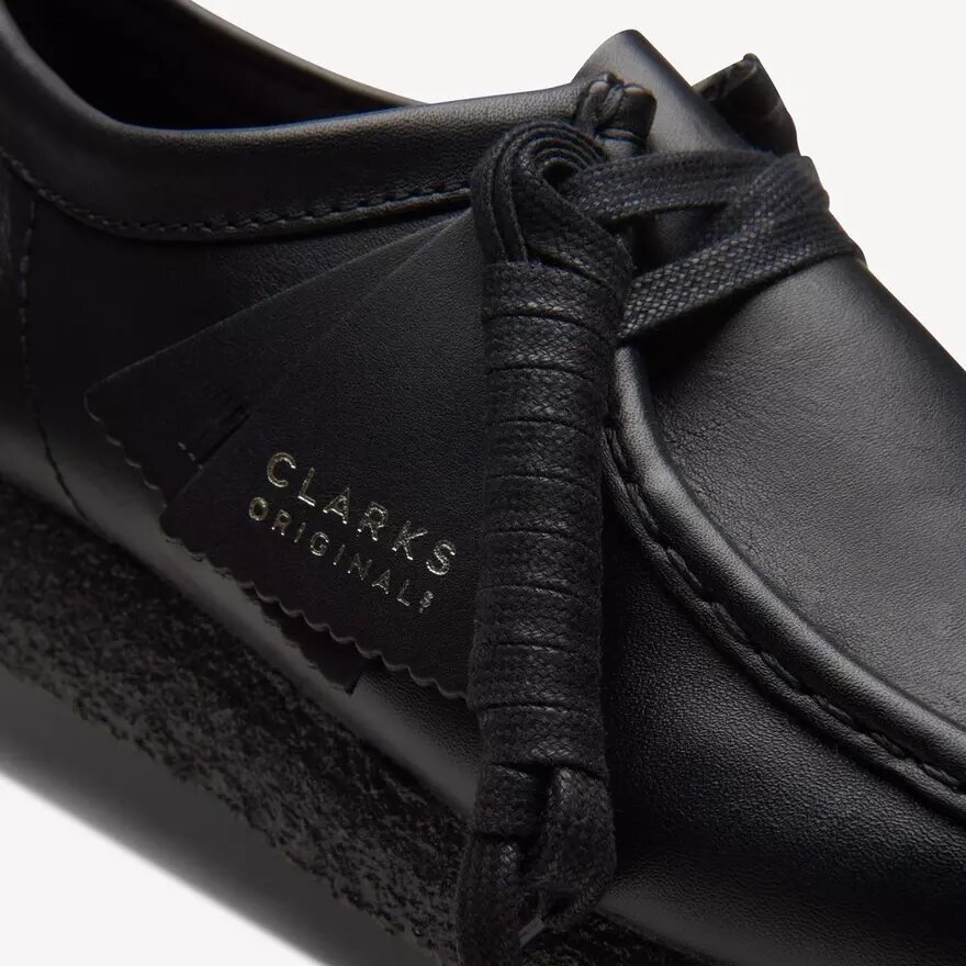 Wallabee™ Herrenschuhe aus schwarzem Leder Wallabee™ Herrenschuhe aus schwarzem Leder