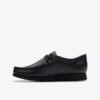 Wallabee™-Kinderschuhe aus schwarzem Leder für ältere Kinder Wallabee™-Kinderschuhe aus schwarzem Leder für ältere Kinder