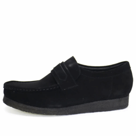 Wallabee Loafer aus Wildleder „Schwarz“ 26172503