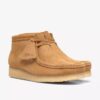 Wallabee-Stiefel für Damen aus hellbraunem Wildleder