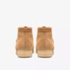 Wallabee-Stiefel für Damen aus hellbraunem Wildleder