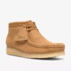 Wallabee-Stiefel für Damen aus hellbraunem Wildleder