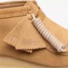 Wallabee-Stiefel für Damen aus hellbraunem Wildleder