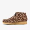 Wallabee-Stiefel für Damen mit Leopardenmuster