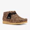 Wallabee-Stiefel für Damen mit Leopardenmuster