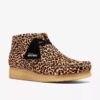 Wallabee-Stiefel für Damen mit Leopardenmuster