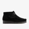 Wallabee™-Stiefel für Damen – Stiefel aus schwarzem Wildleder