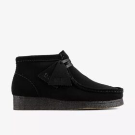 Wallabee™-Stiefel für Damen – Stiefel aus schwarzem Wildleder