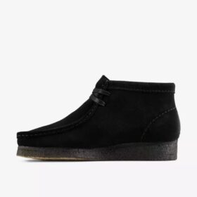 Wallabee™-Stiefel für Damen – Stiefel aus schwarzem Wildleder