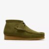Wallabee-Stiefel für Herren aus grünem Wildleder