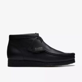 Wallabee™-Stiefel für Herren – Schwarze Lederstiefel