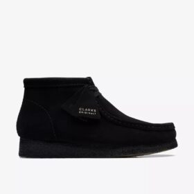 Wallabee™-Stiefel für Herren – Stiefel aus schwarzem Wildleder