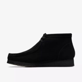 Wallabee™-Stiefel für Herren – Stiefel aus schwarzem Wildleder