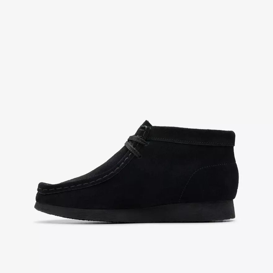 Wallabee-Stiefel für Kinder – Ältere Modelle aus schwarzem Wildleder Wallabee-Stiefel für Kinder – Ältere Modelle aus schwarzem Wildleder