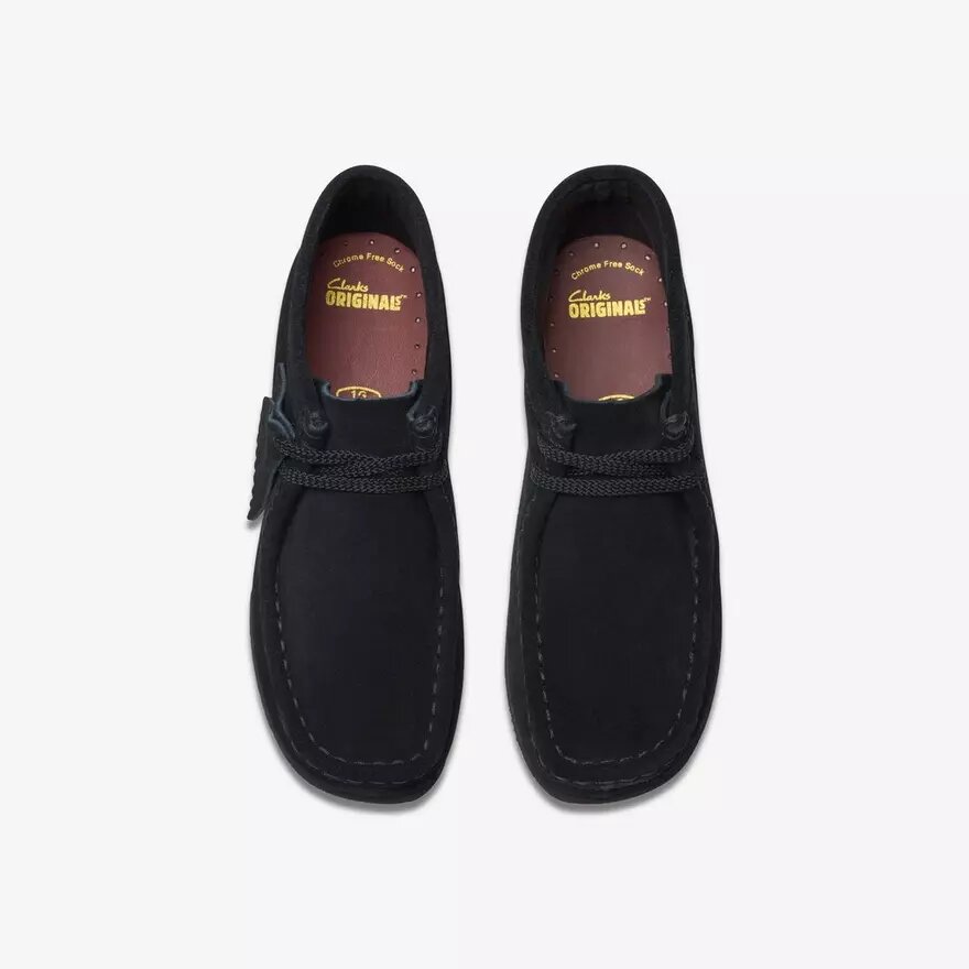 Wallabee-Stiefel für Kinder – Ältere Modelle aus schwarzem Wildleder Wallabee-Stiefel für Kinder – Ältere Modelle aus schwarzem Wildleder