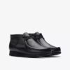 Wallabee-Stiefel für Kinder, ältere Modelle, schwarzes Leder Wallabee-Stiefel für Kinder, ältere Modelle, schwarzes Leder