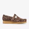 Wallabee T-Bar-Schuhe für Damen mit Leopardenmuster