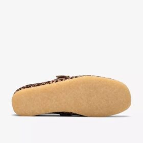 Wallabee T-Bar-Schuhe für Damen mit Leopardenmuster