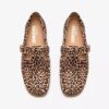 Wallabee T-Bar-Schuhe für Damen mit Leopardenmuster