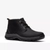 Walpath Chukka Herrenstiefel aus schwarzem Leder