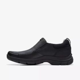 Walpath Step Herren-Loafer aus schwarzem Leder
