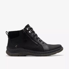 Wasserdichte Chelsea Boots „Orlene Top“ aus schwarzem Leder für Damen