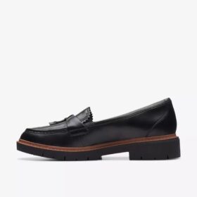 Westlynn Bella Damen-Loafer aus schwarzem Leder