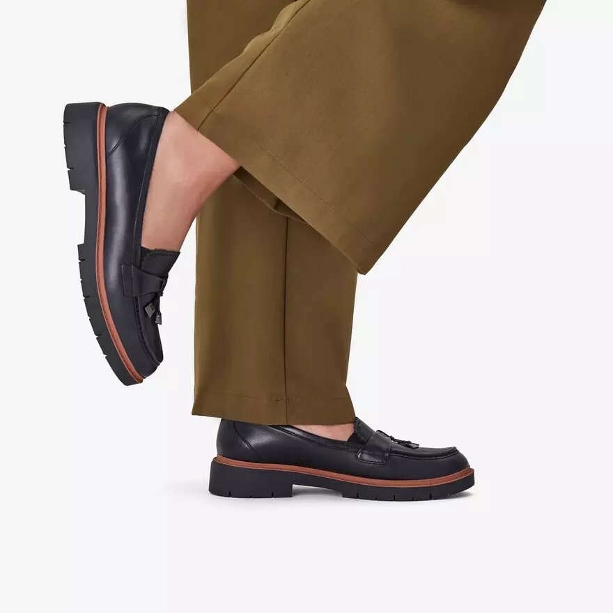 Westlynn Bella Damen-Loafer aus schwarzem Leder Westlynn Bella Damen-Loafer aus schwarzem Leder