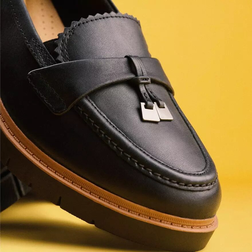 Westlynn Bella Damen-Loafer aus schwarzem Leder Westlynn Bella Damen-Loafer aus schwarzem Leder