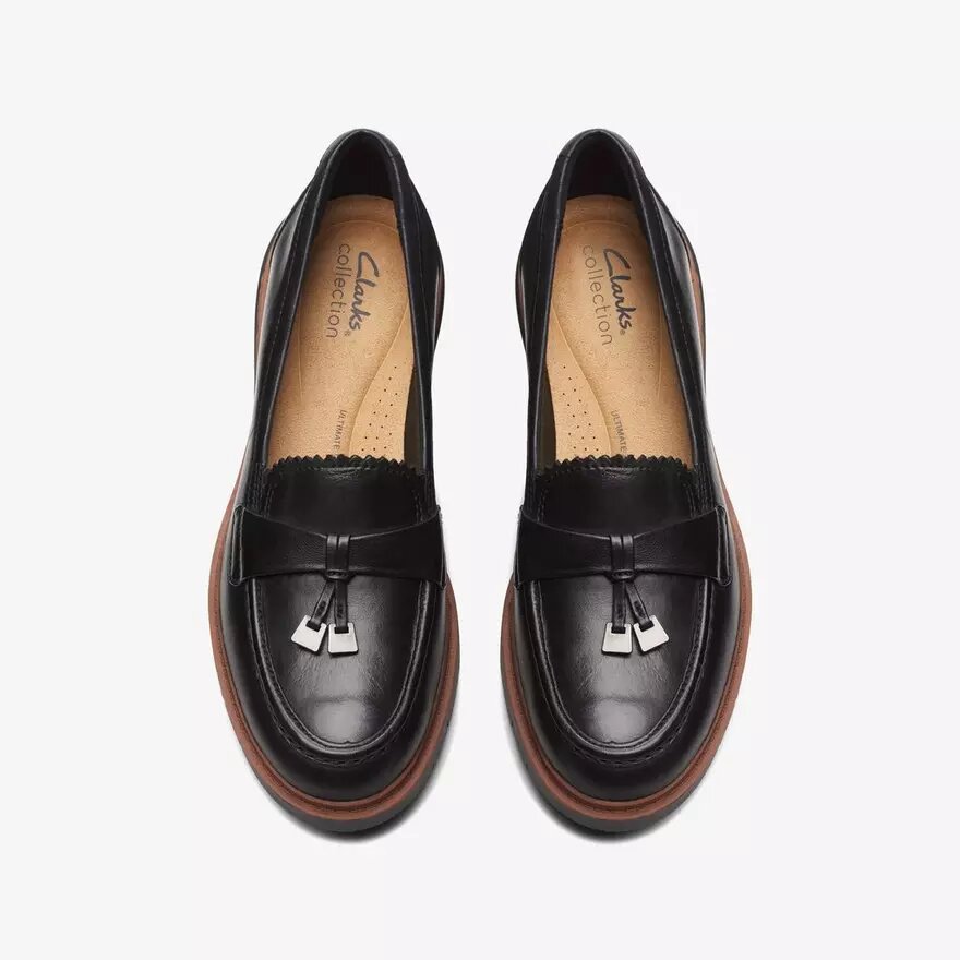 Westlynn Bella Damen-Loafer aus schwarzem Leder Westlynn Bella Damen-Loafer aus schwarzem Leder