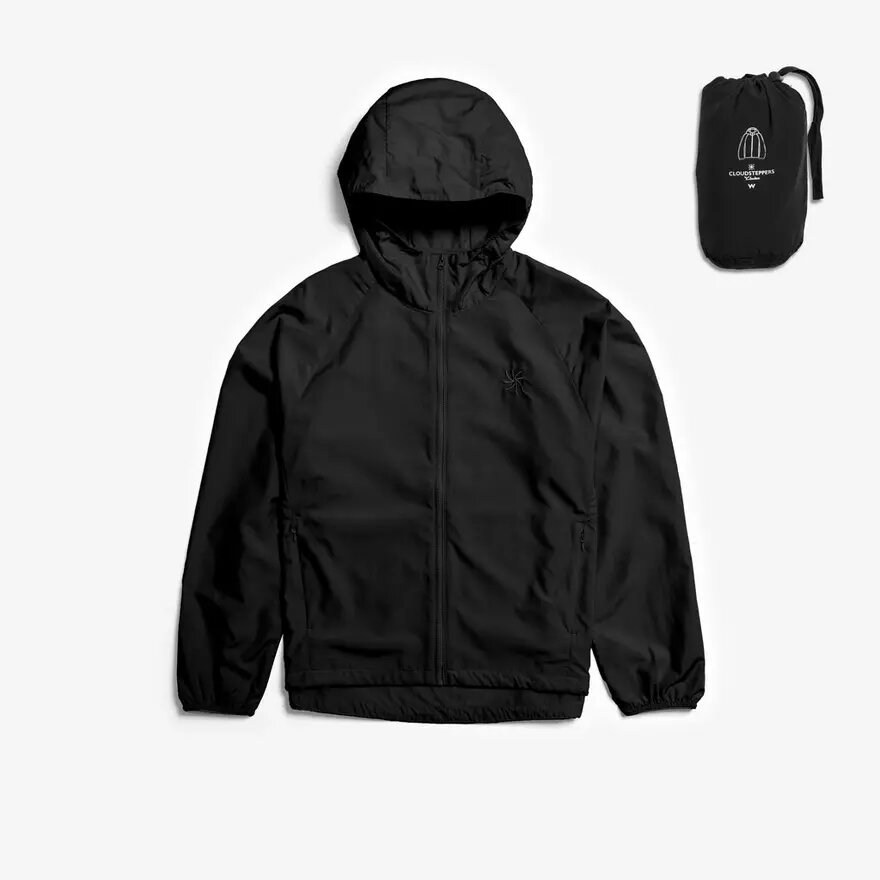 Zusammenpackbare Jacke Schwarz Zusammenpackbare Jacke Schwarz