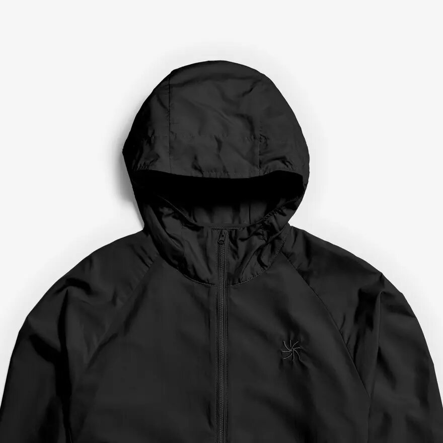 Zusammenpackbare Jacke Schwarz Zusammenpackbare Jacke Schwarz