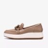 Zylah May Loafer für Damen aus taupefarbenem Leder, US-Größen Zylah May Loafer für Damen aus taupefarbenem Leder, US-Größen
