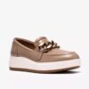 Zylah May Loafer für Damen aus taupefarbenem Leder, US-Größen Zylah May Loafer für Damen aus taupefarbenem Leder, US-Größen