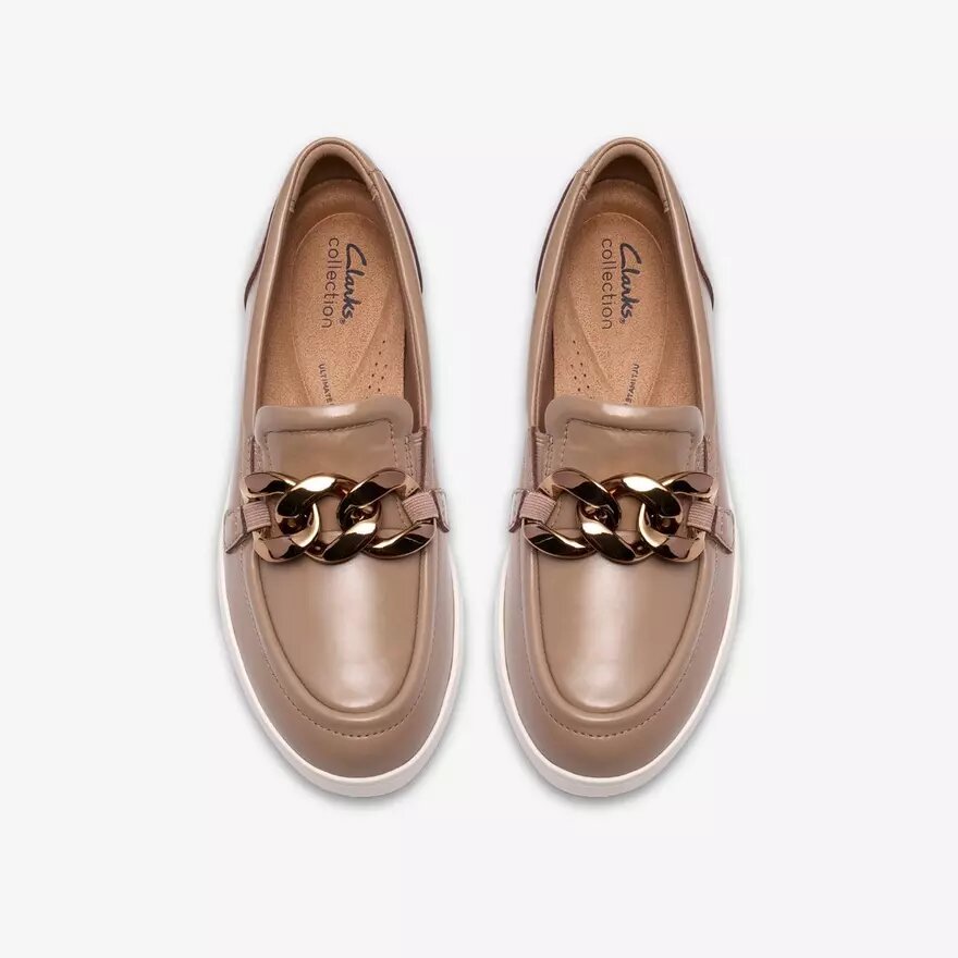 Zylah May Loafer für Damen aus taupefarbenem Leder, US-Größen Zylah May Loafer für Damen aus taupefarbenem Leder, US-Größen